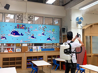 學校全面清潔校舍及消毒